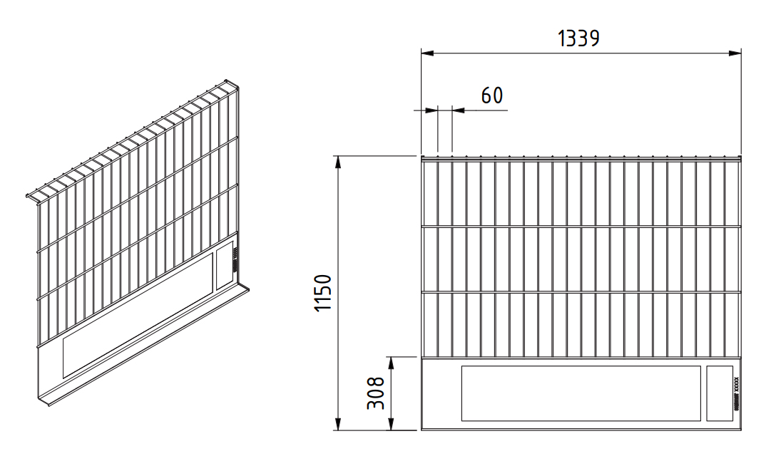 Combisafe Räckesnät 1 x 1,3 m