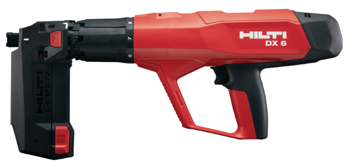 Panosnaulain lippaalla HILTI DX6MX