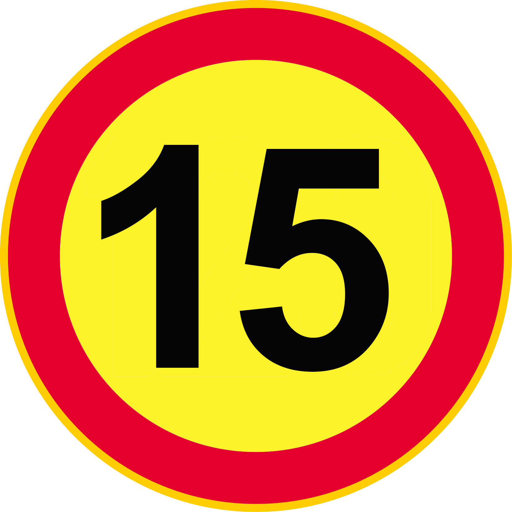C32 Nopeusrajoitus 15 km/h