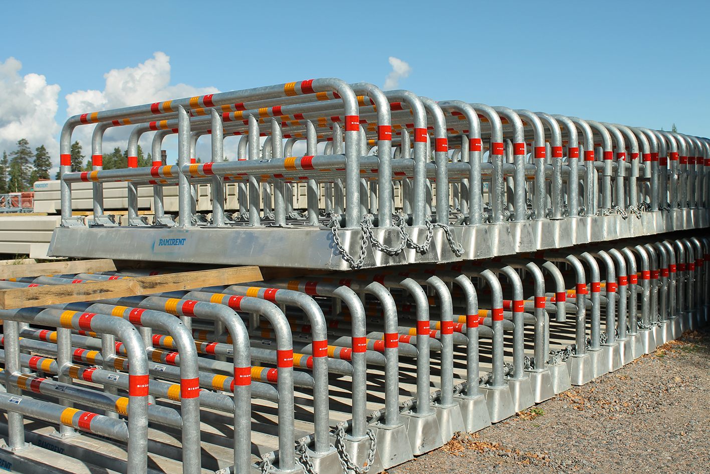 Raskassuoja, teräs 3m DEMEX TRAFFIC BARRIER