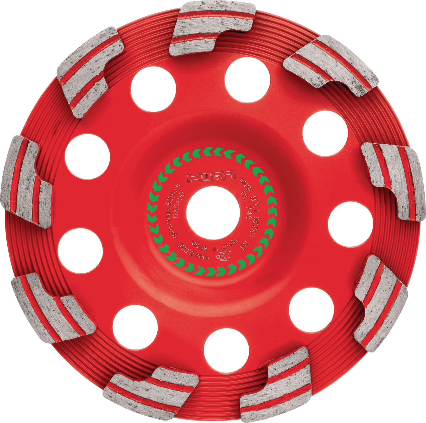 Diamantslipskål för slitande / grön beton 150 mm HILTI DG 150