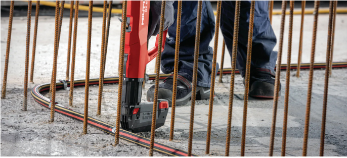 Panosnaulain lippaalla HILTI DX6MX