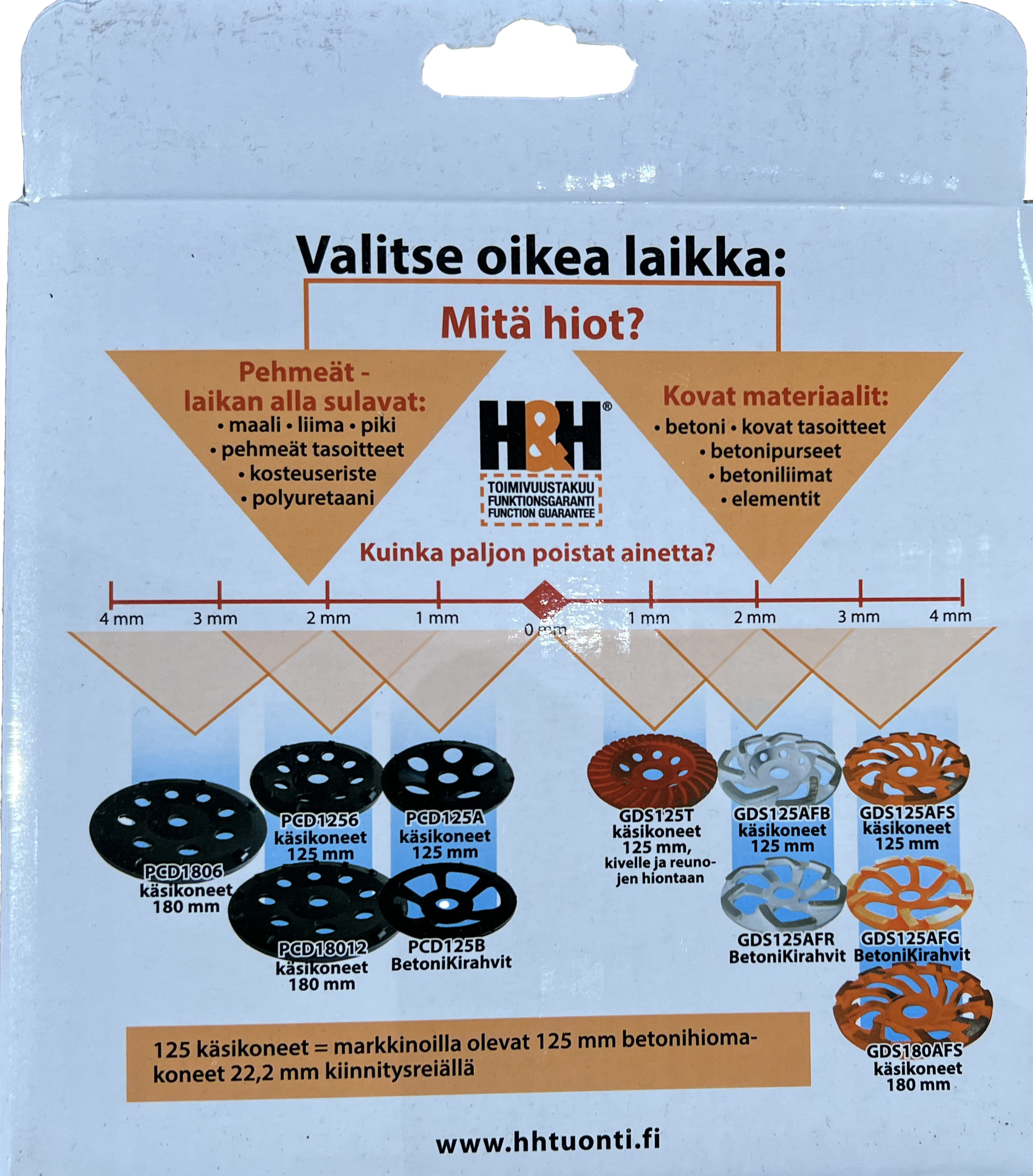 Diamantslipskål 125 mm H&H GDS125AFS