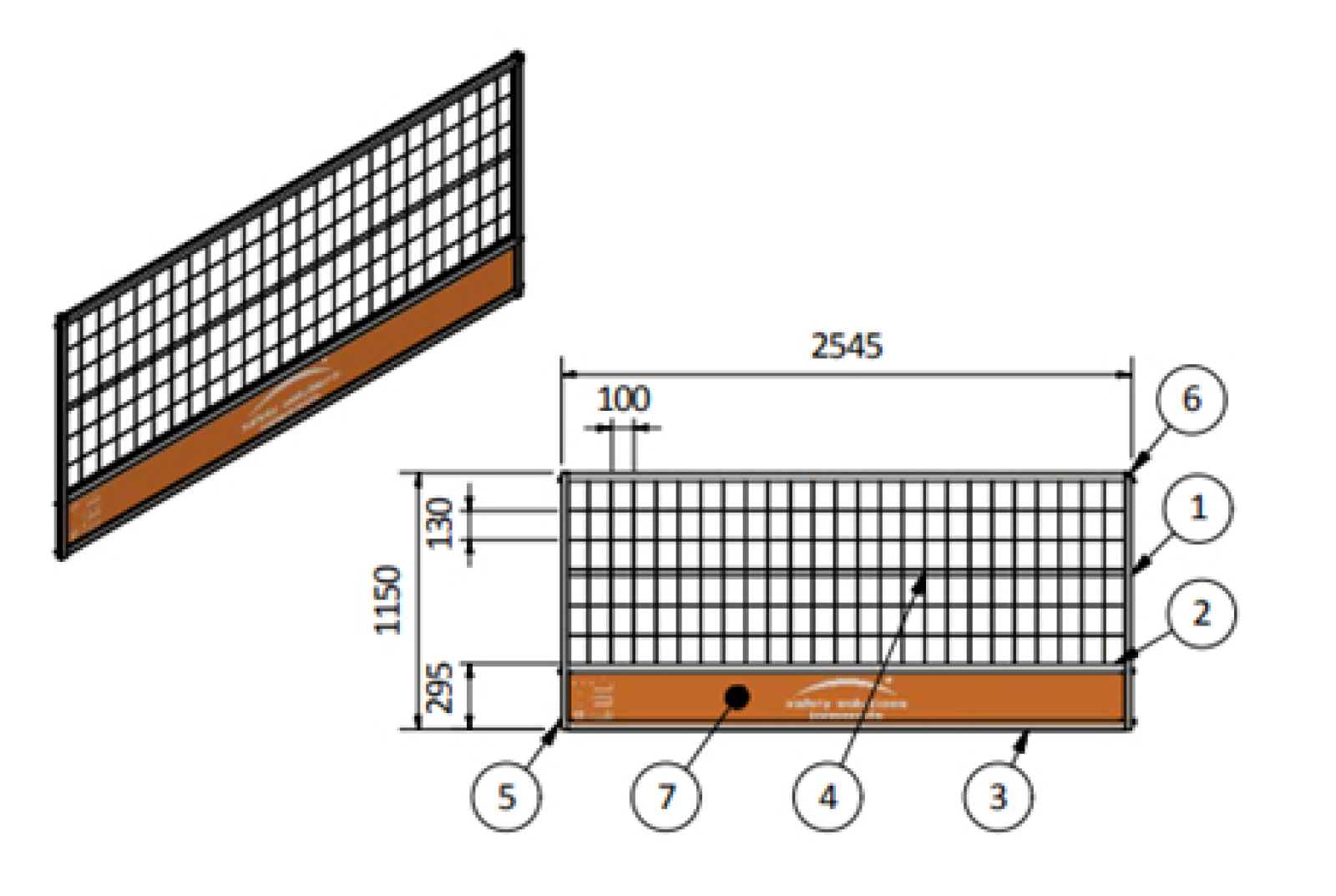 GuardLite Safety Panel 2,5 m