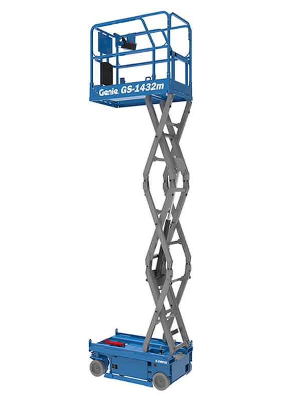 Saxlift batteri plattformshöjd 5 m GENIE GS1432M E-DRIVE