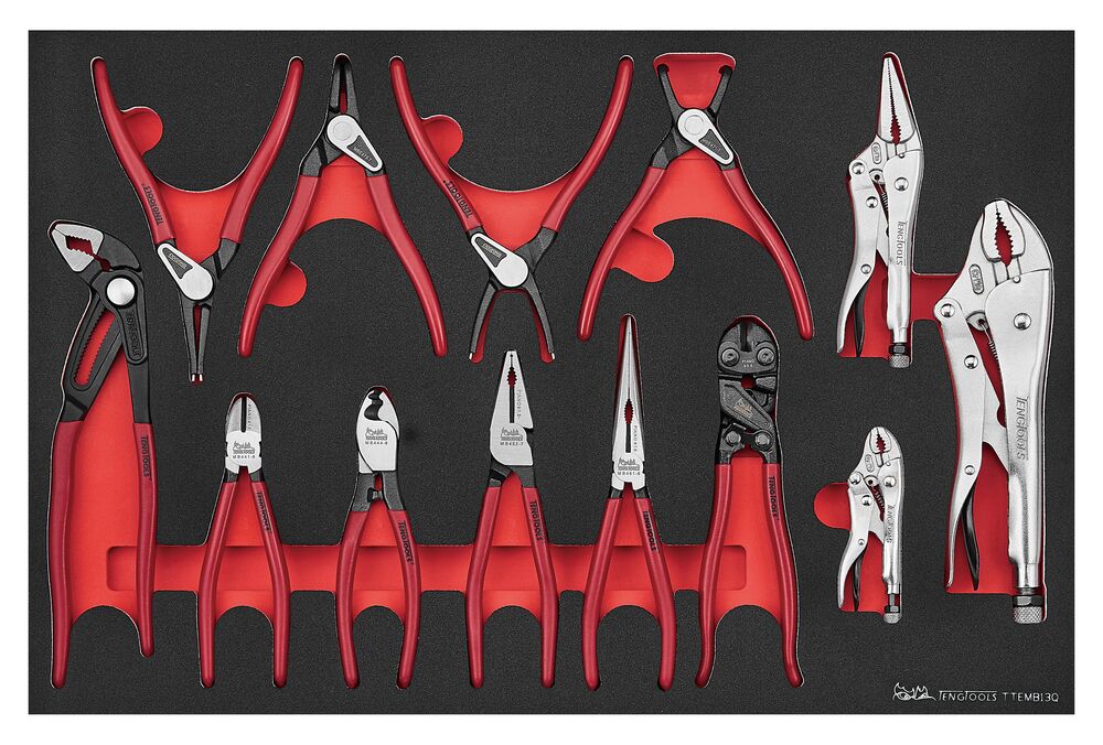 TengTools Plier Set Q FOAM4X4 13 Pieces