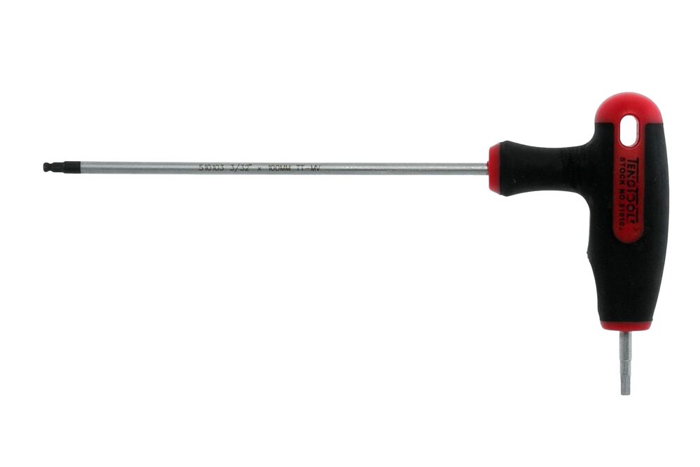 TengTools T Handle Ball Point Hex Key AF 1/8inch