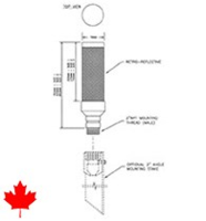 Image for 91023 - Markers, Reflective, Elevated, K343, Canada