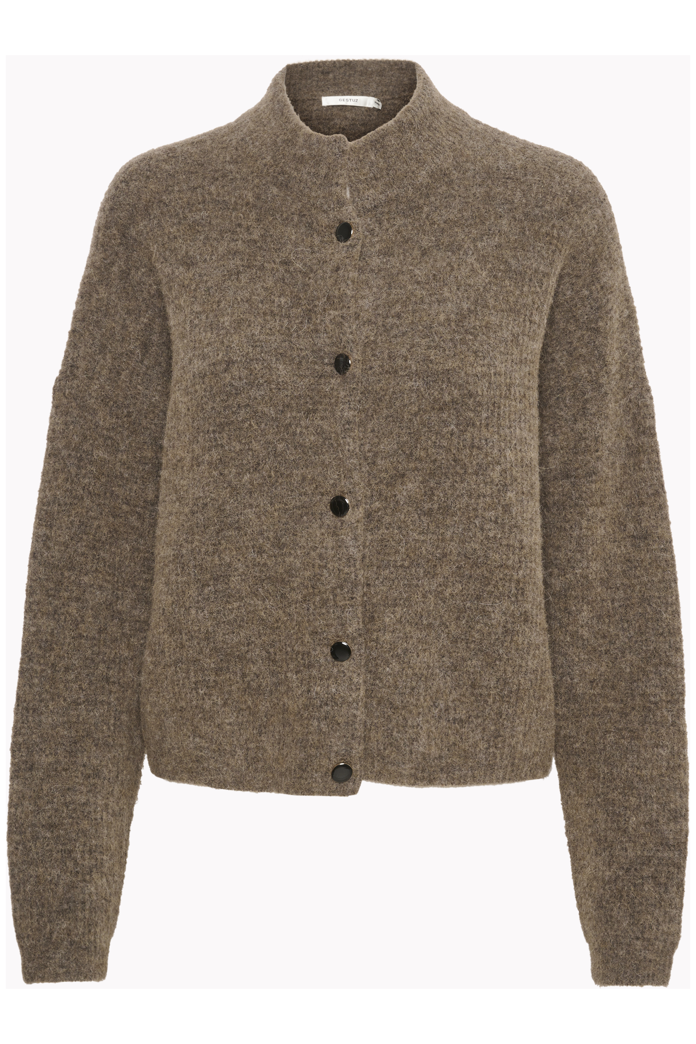 AlphaGZ Cardigan in dark sand melange / nature colour