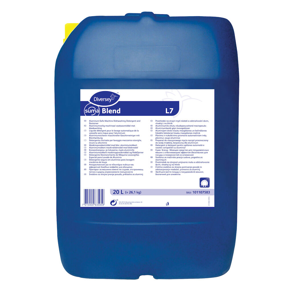 Suma Blend L7 20L - Flüssiger maschineller Geschirrreiniger für Weichwasser, aluminiumsicher