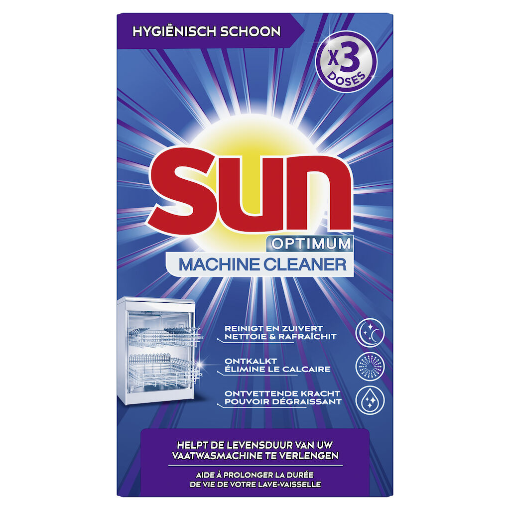 Sun Machinereiniger en - verzorging 12x3x0.04kg - Vaatwasmachinereiniger