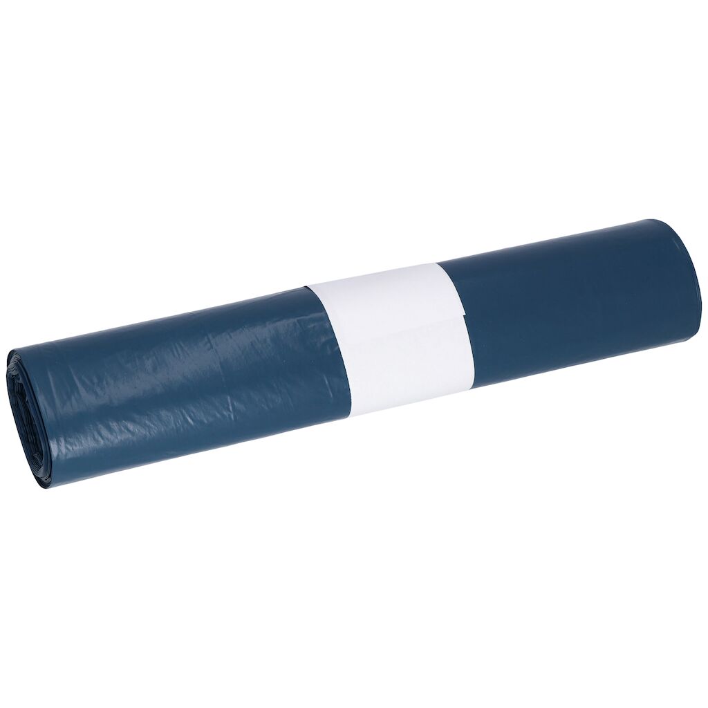 Sacco per rifiuti - LDPE 25x20pz - 50 x 60 cm / 21 my - Blu