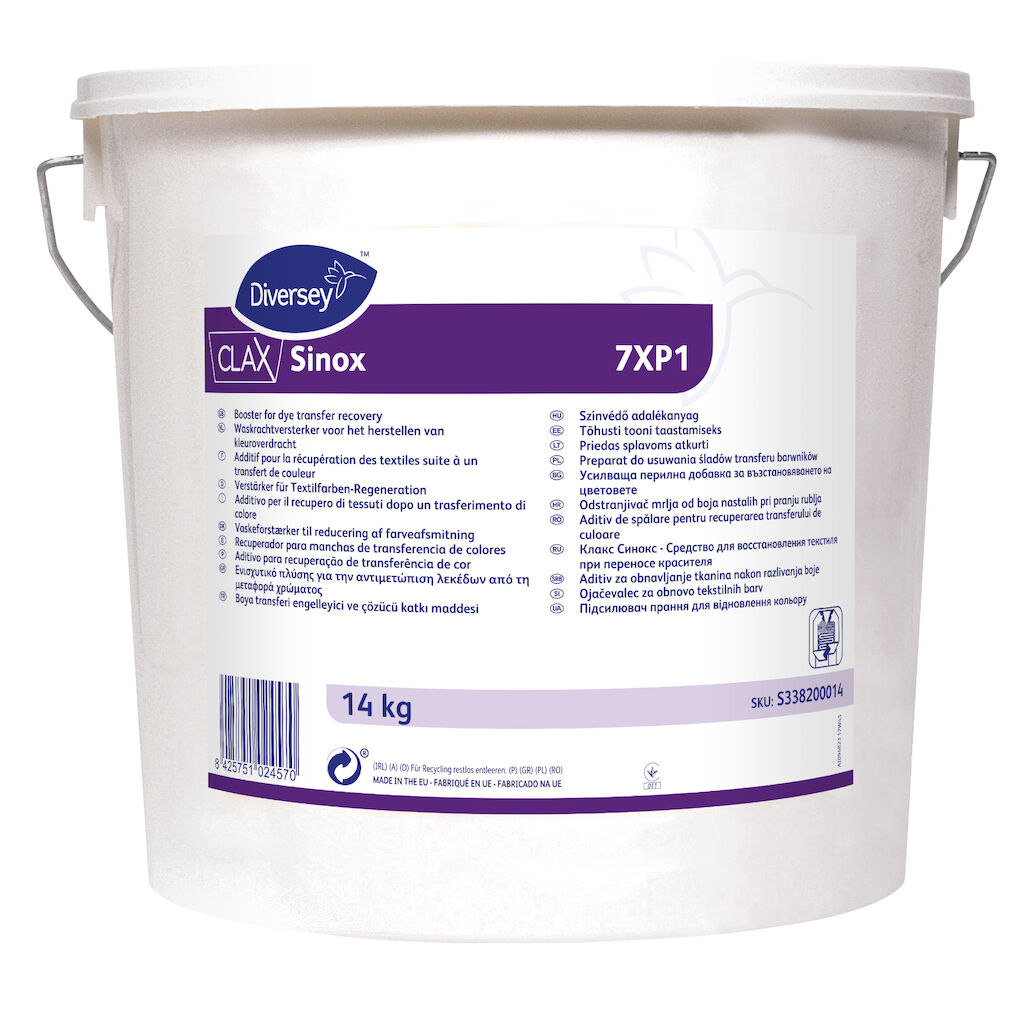Clax Sinox 7XP1 14kg - Pulver zur effektiven Wiederherstellung von weißer Baumwollwäsche