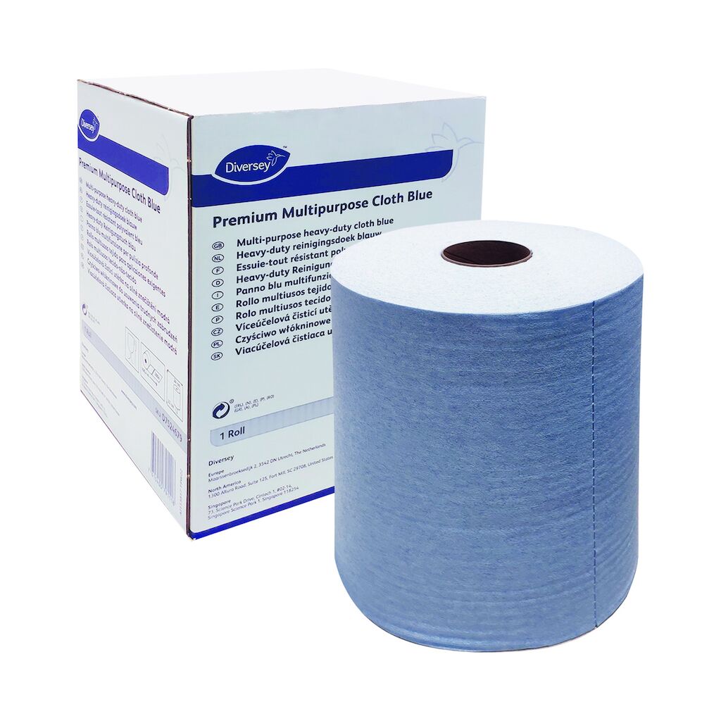 DIB Premium Multipurpose Cloth Blue 1un. - Azul - Tecido não Tecido, rolo 100,8 m c/ 280 serviços