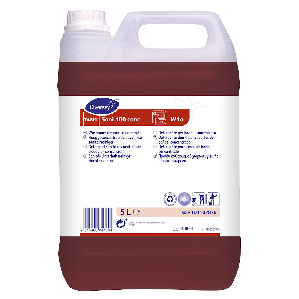 TASKI Sani 100 conc 2x5L - Hochleistungsreiniger für Sanitärräume