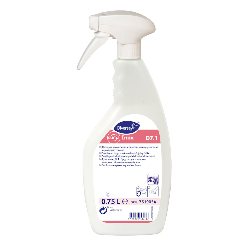 Suma Inox D7.1 6x0.75L - Soluţie pentru lustruirea suprafeţelor de oţel inoxidabil