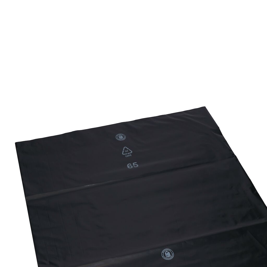 Sacco per rifiuti - LDPE 10x20pz - 70 x 110 cm / 120 L / 44 my - Nero